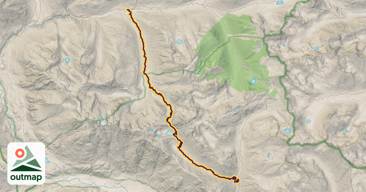 Map of Rainbow Lake Trail