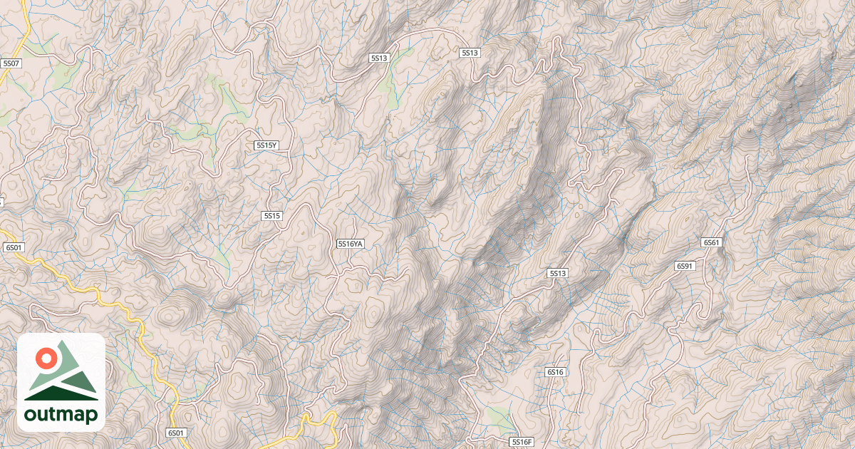 Map of CHIQUITO CANYON
