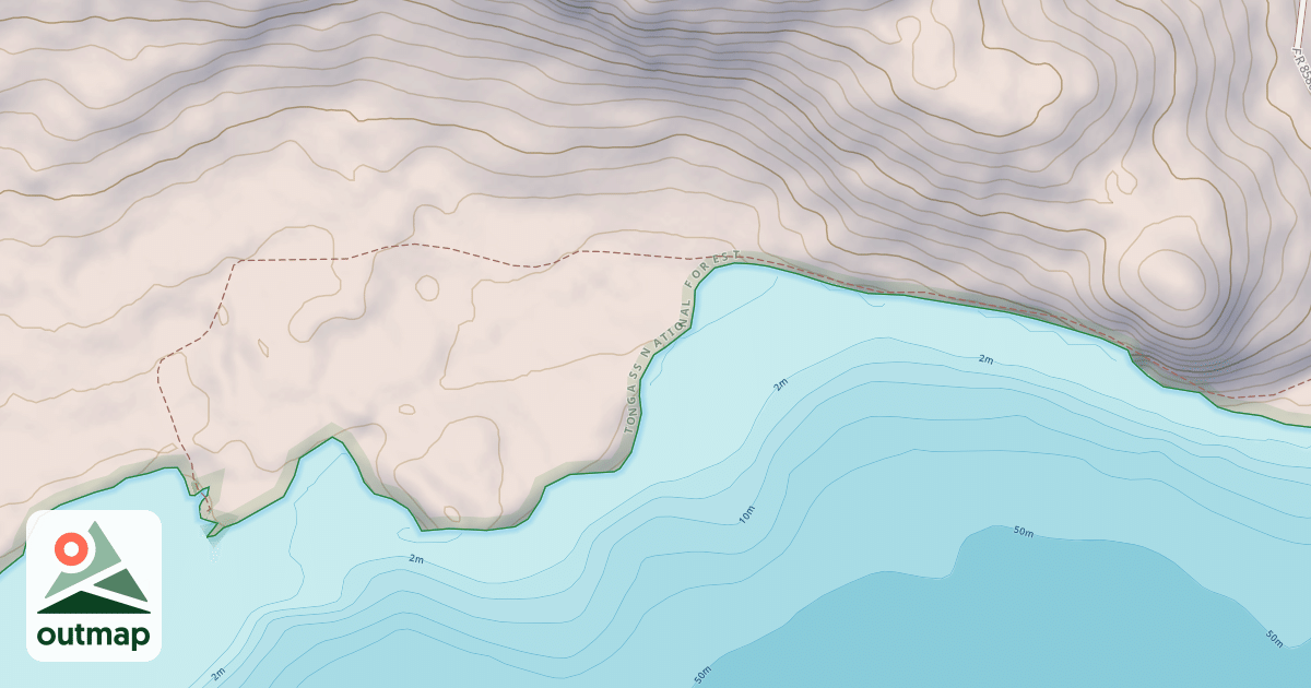 Map of 8 FATHOM CAMP in Hoonah-Angoon