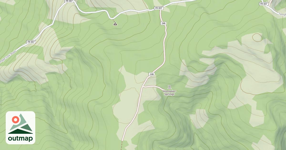 Map of HUNSAKER SPRING
