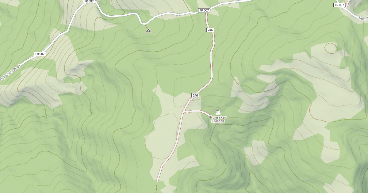 Map preview of HUNSAKER SPRING