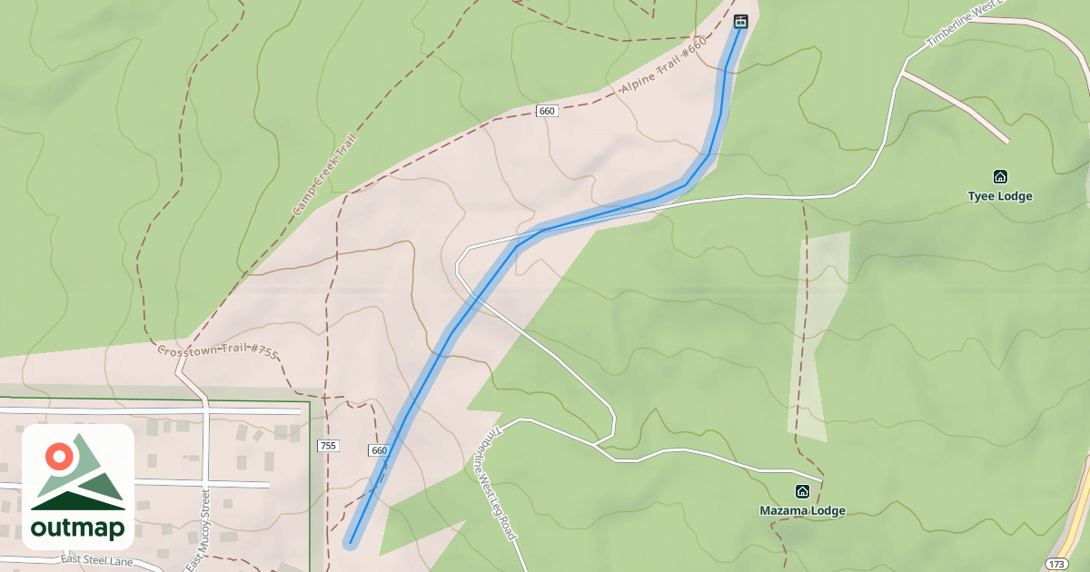 Map of Yellow Jacket