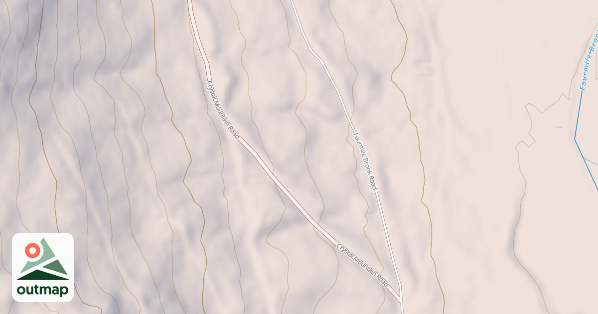 Map of Crystal Mtn Rd