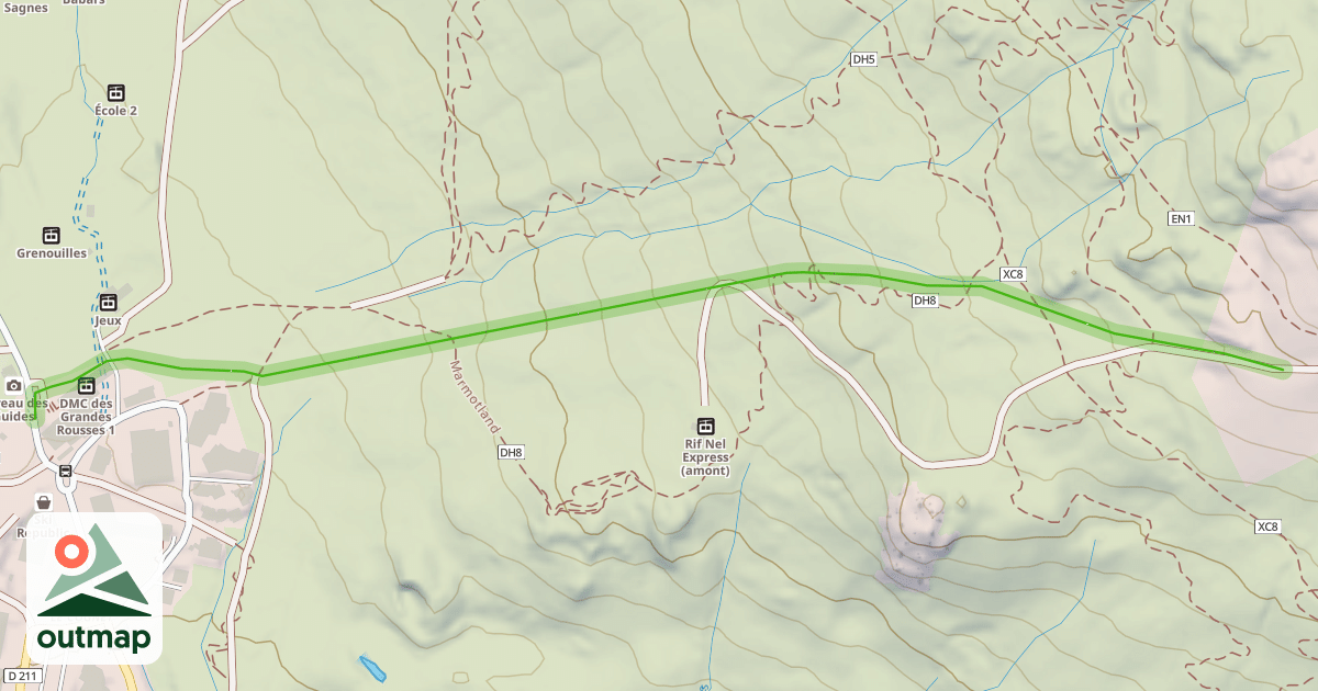 Map of Lac Blanc
