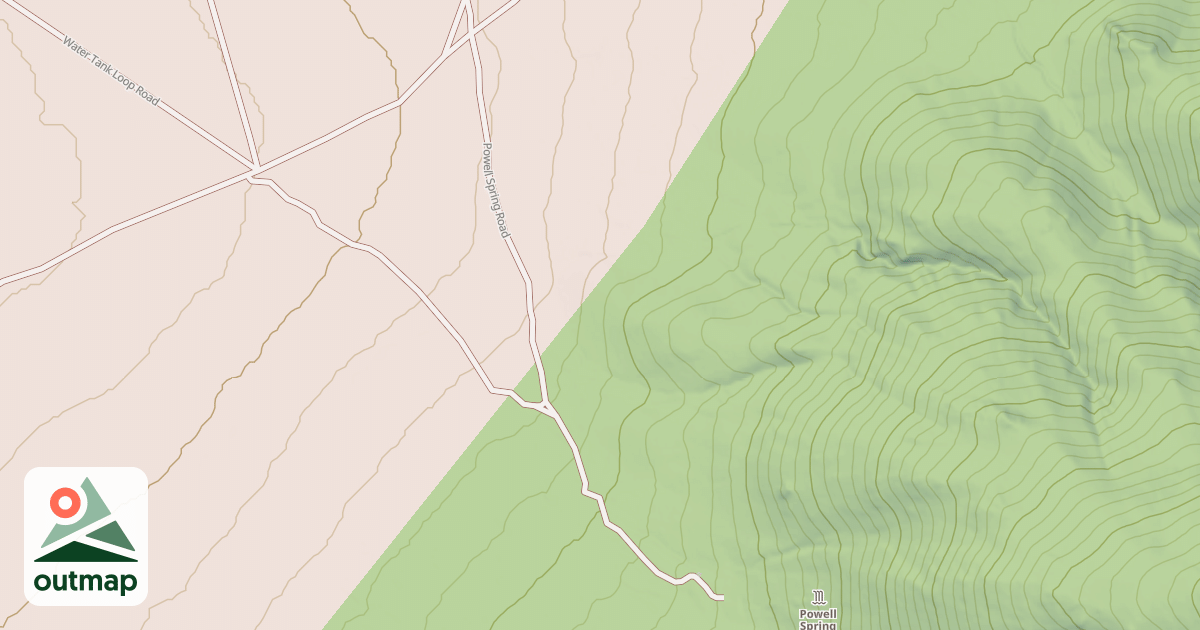 Map of POWELL SPRING ROAD