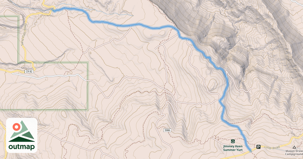 Map of Kokopelli Trail