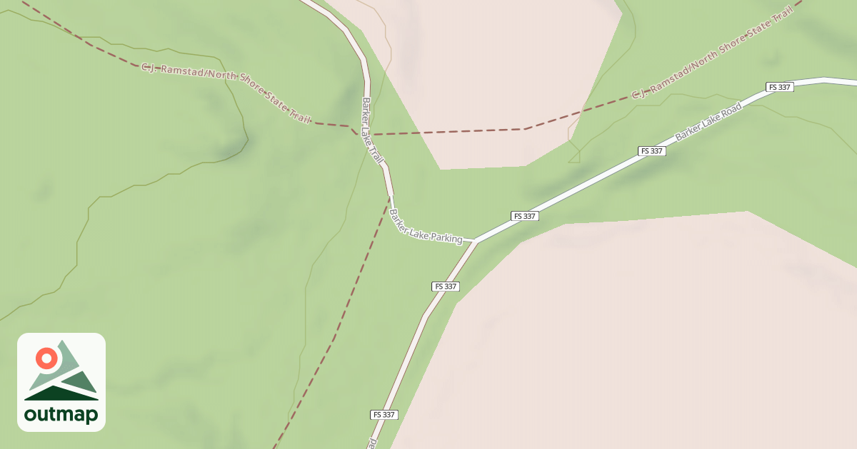 Map of BARKER LAKE PARKING LOT