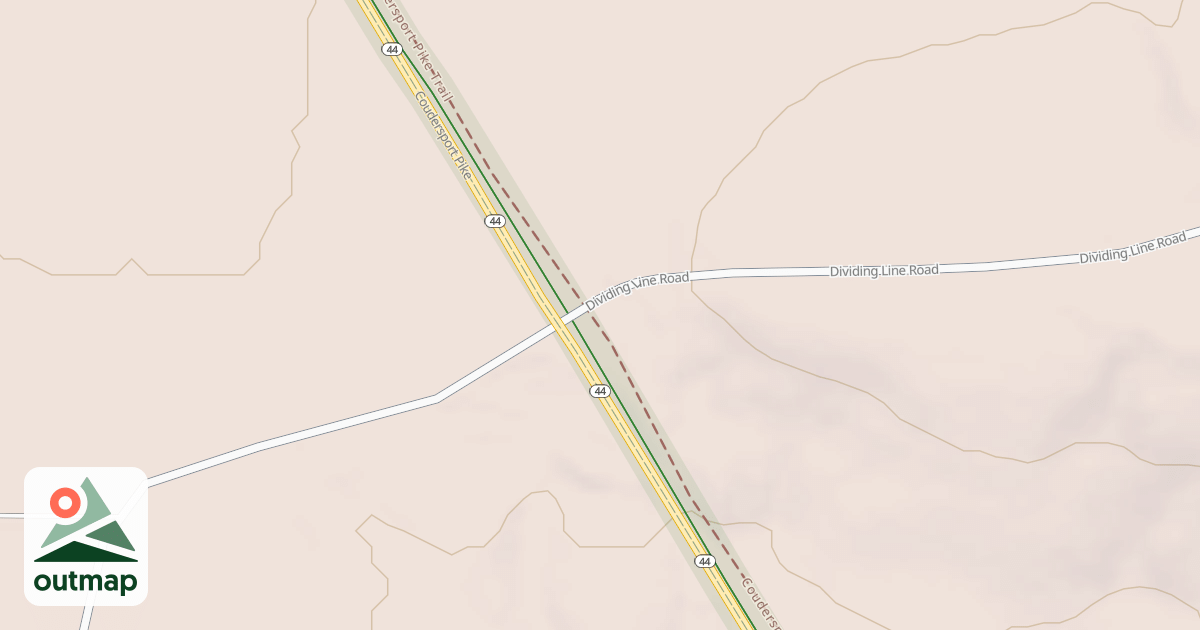 Map of Coudy Pike Snowmobile Trails