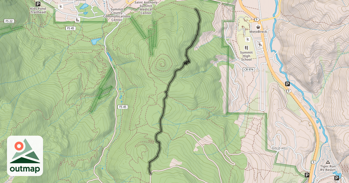 Map of Gifford Pinchot Trail