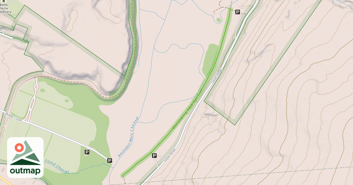 Map of Mamakating O&W Rail Trail