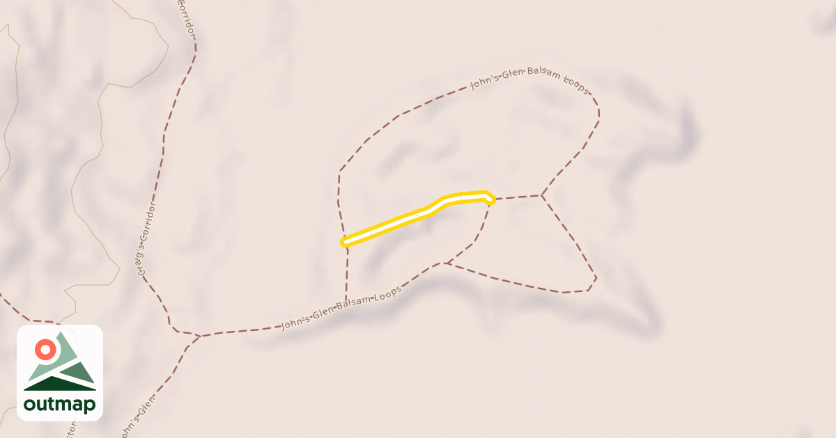 Map of John's Glen Balsam Loops