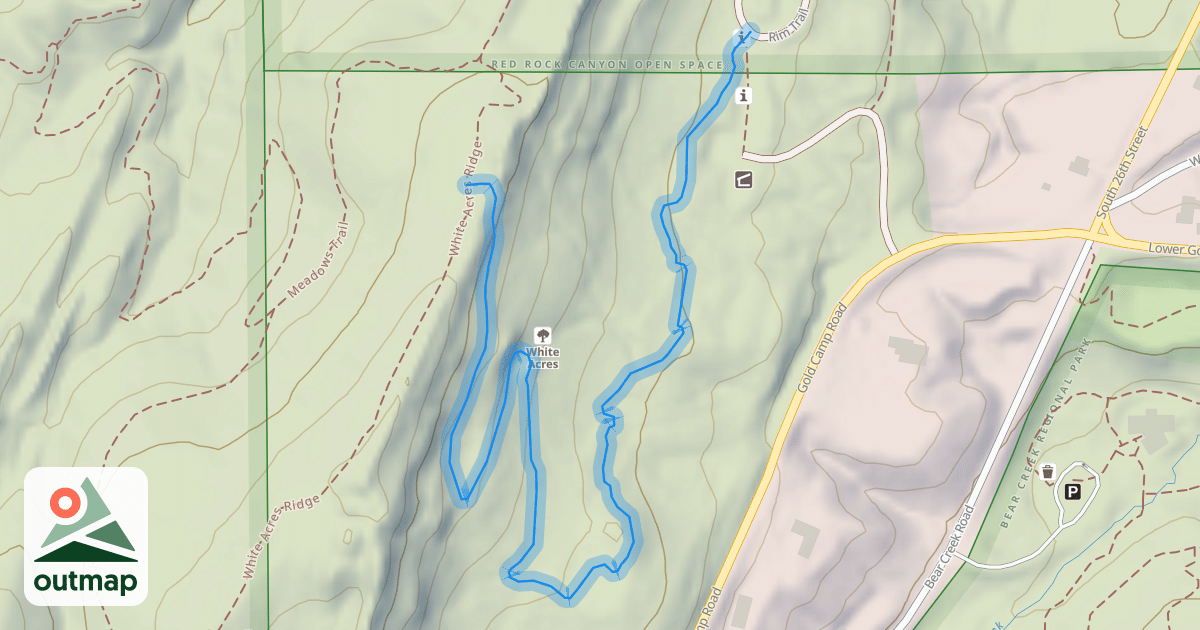 Map of White Acres Trail