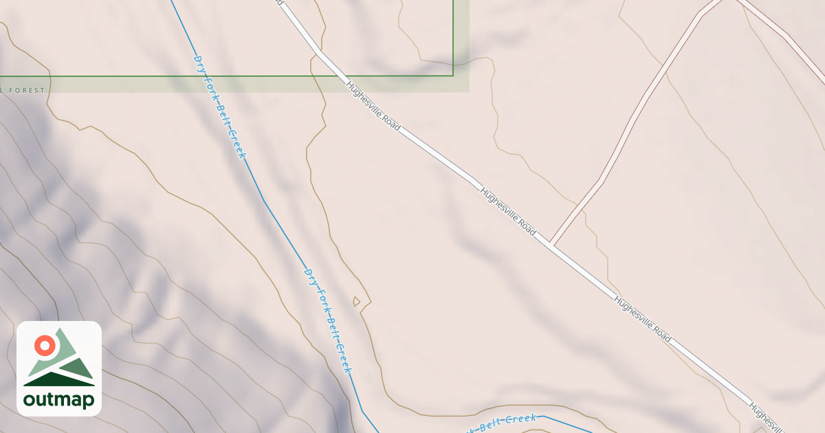 Map of DRY FORK DISPERSED N1