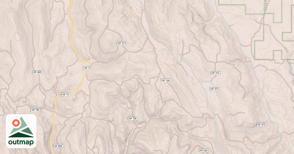 Map of E FORK WOLF CK COLOCATED  MRS