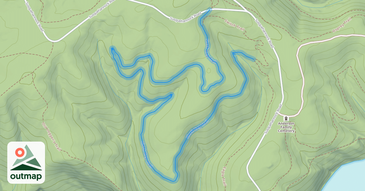 Map of Sleek Dog Trail