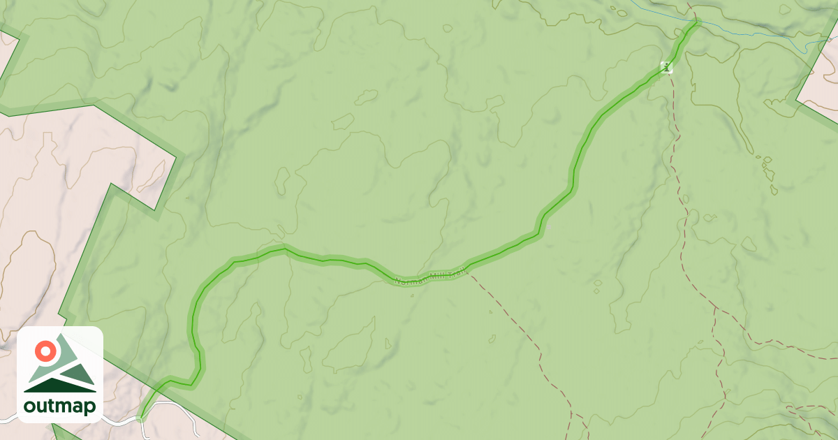 Map of Norman Mill Trail