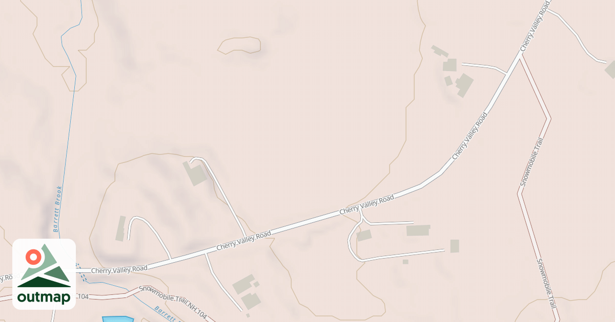 Map of Cherry Valley Rd