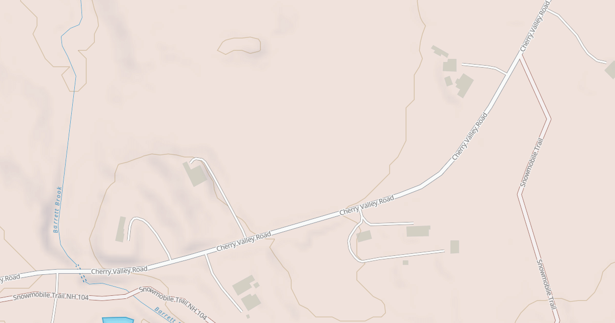 Map preview of Cherry Valley Rd