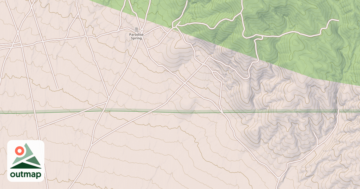 Map of MILDRED MINE