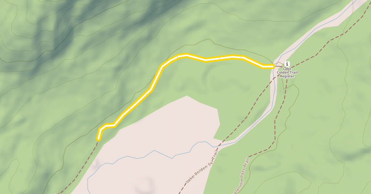 Map preview of Lake Colden Trail