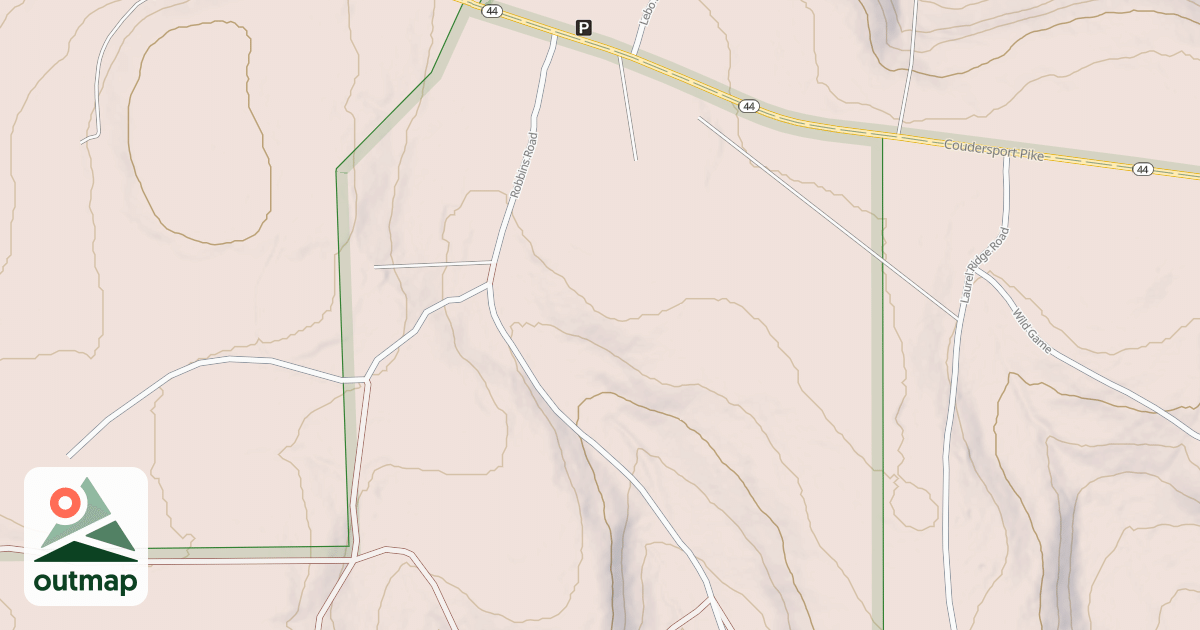 Map of Hyner Mountain Snowmobile Trails