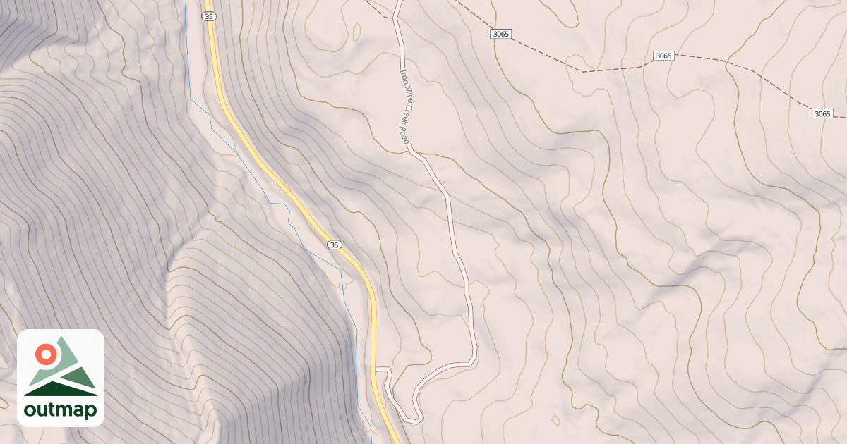 Map of IRON MINE TRAIL