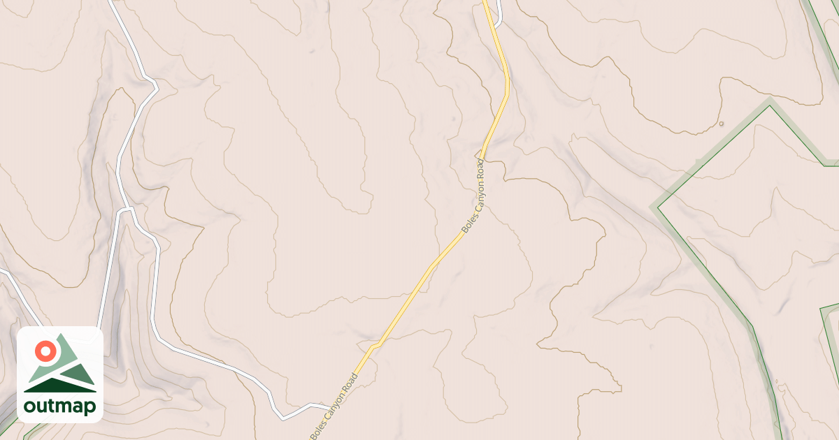 Map of BOLES CANYON