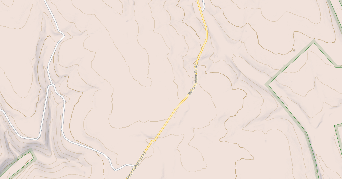 Map preview of BOLES CANYON