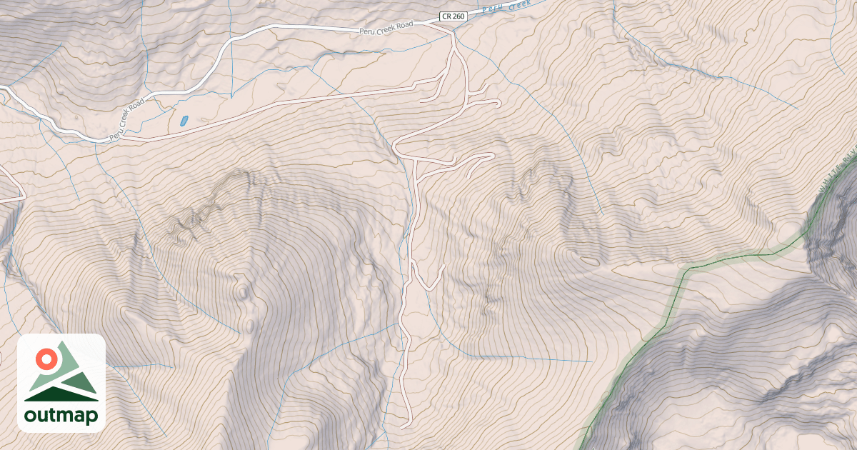 Map of CINNAMON GULCH ROAD