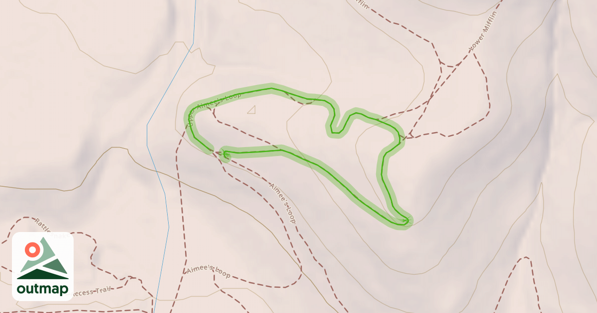 Map of Upper Aimee's Loop