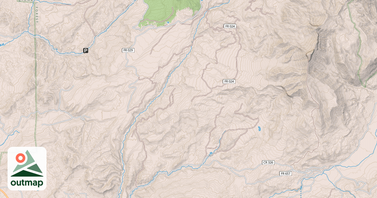 Map of Porcupine Winter