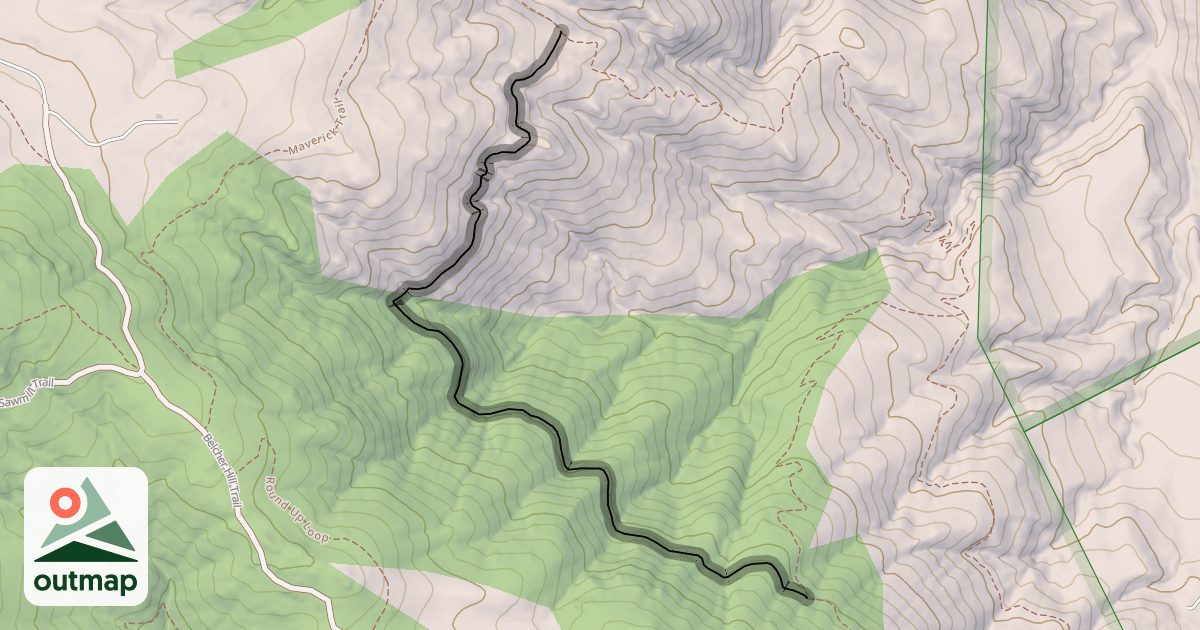 Map of Shorthorn Trail