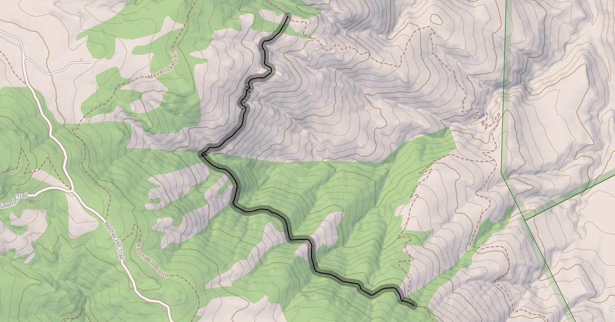 Map preview of Shorthorn Trail