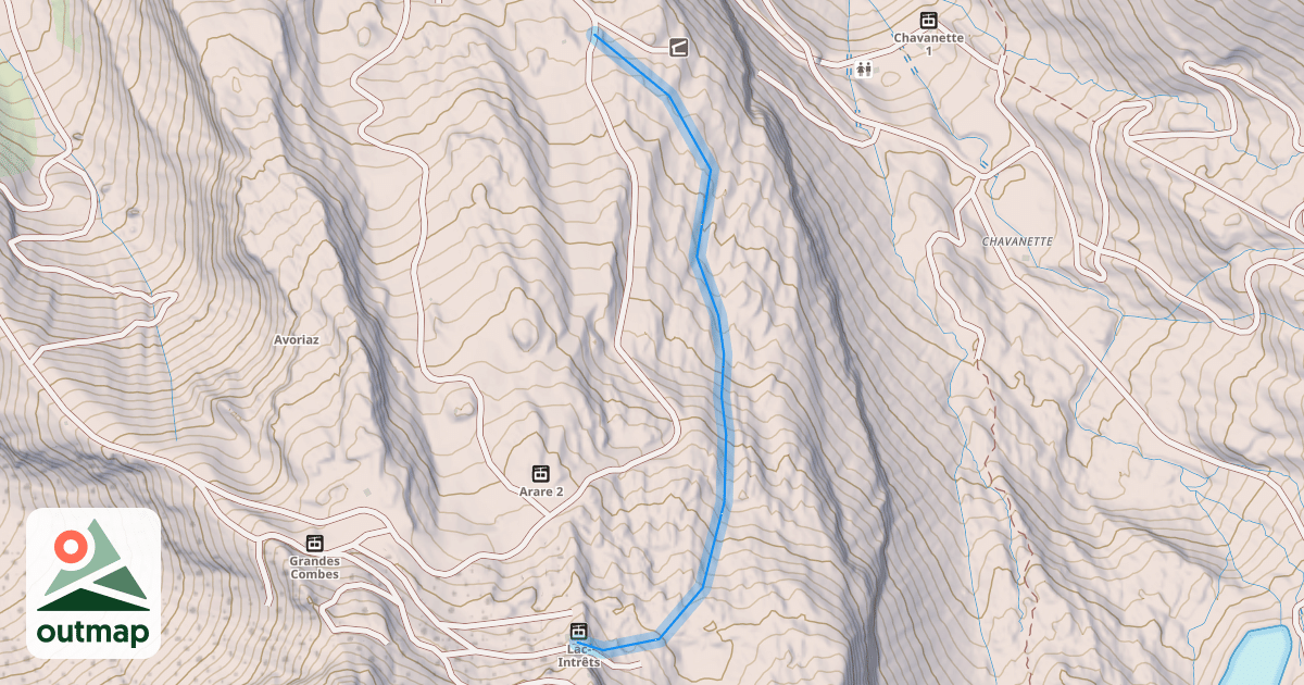 Map of Creux de la neige