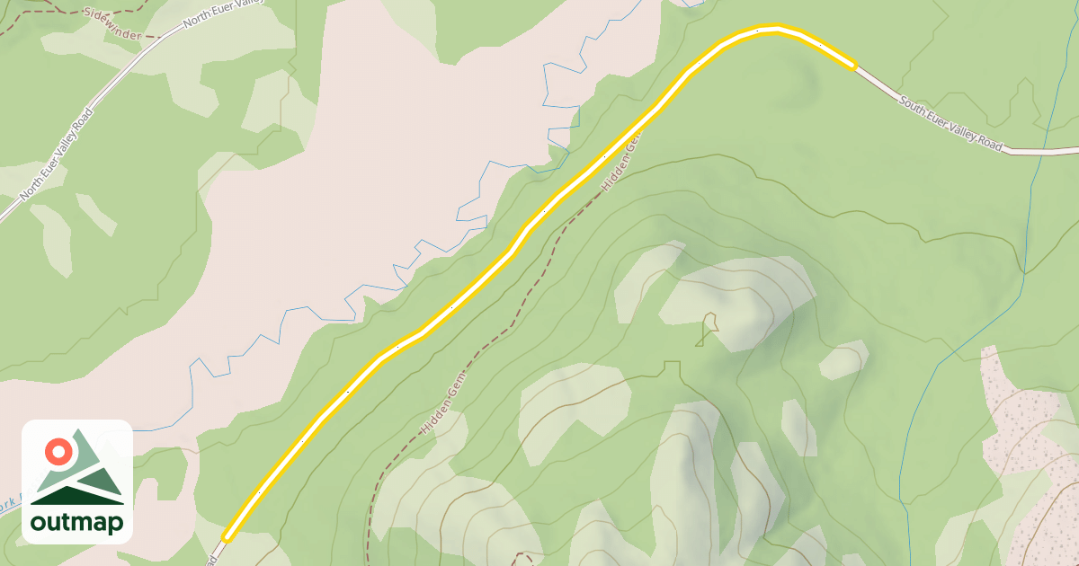 Map of South Euer Valley Road
