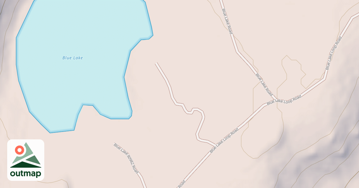 Map of BLUE LAKE 80960