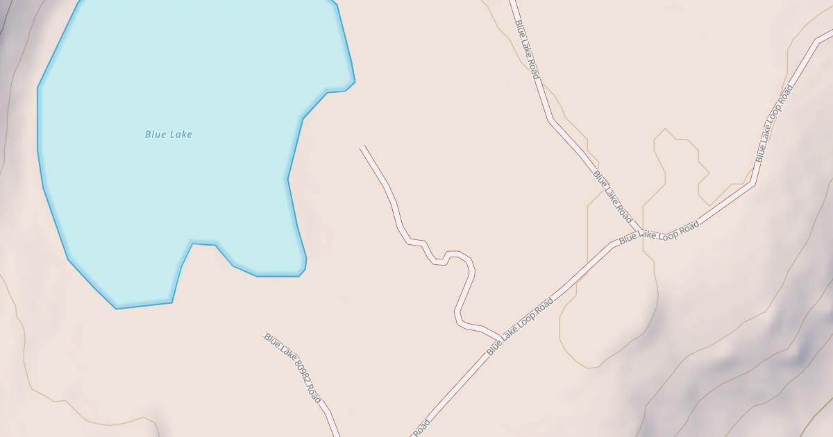 Map preview of BLUE LAKE 80960