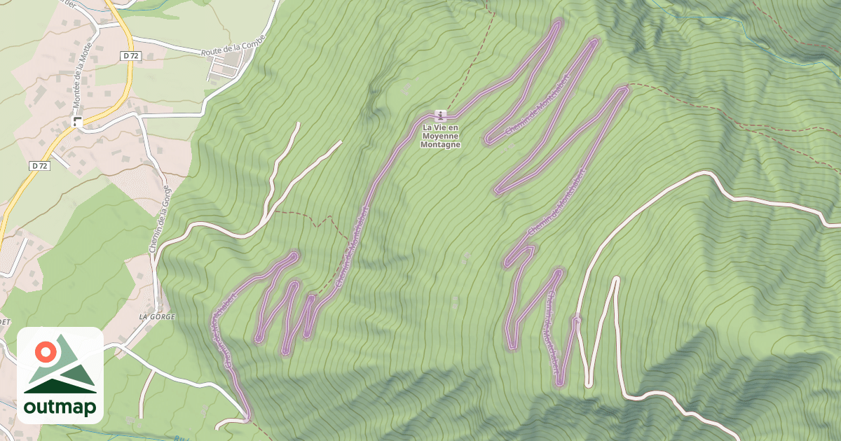 Map of Chemin de Montchabert
