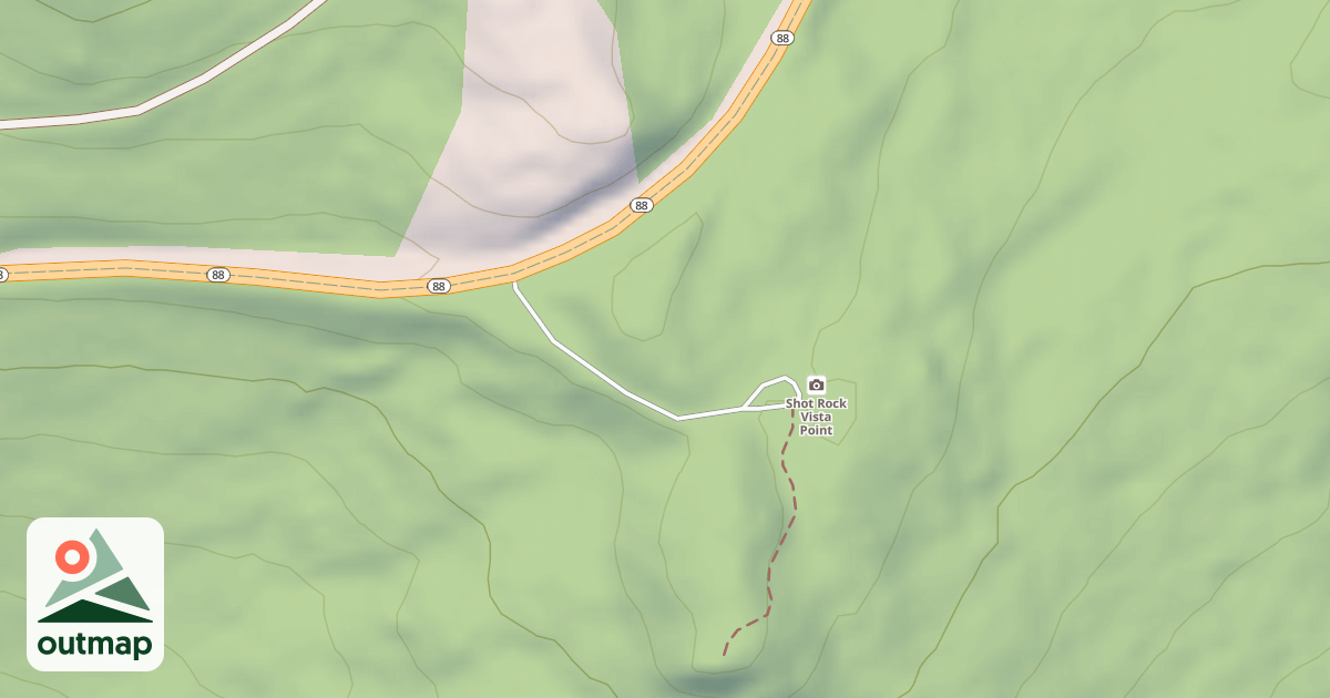 Map of SHOT ROCK VISTA POINT