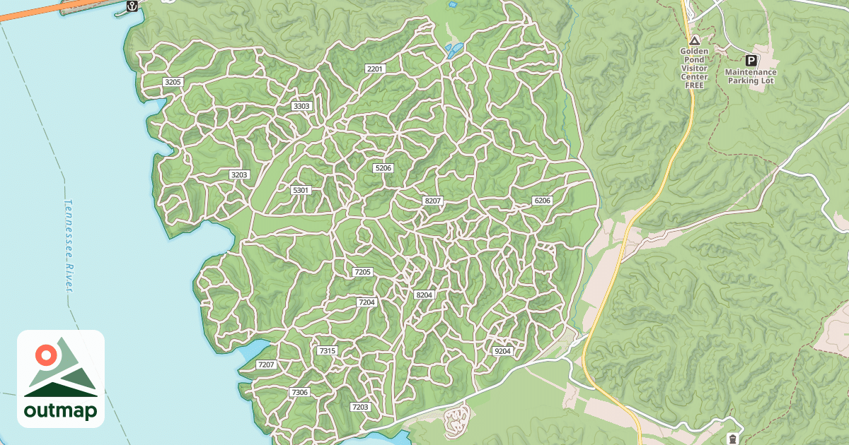 Map of USFS Motor Vehicle Use Map Trails 19876