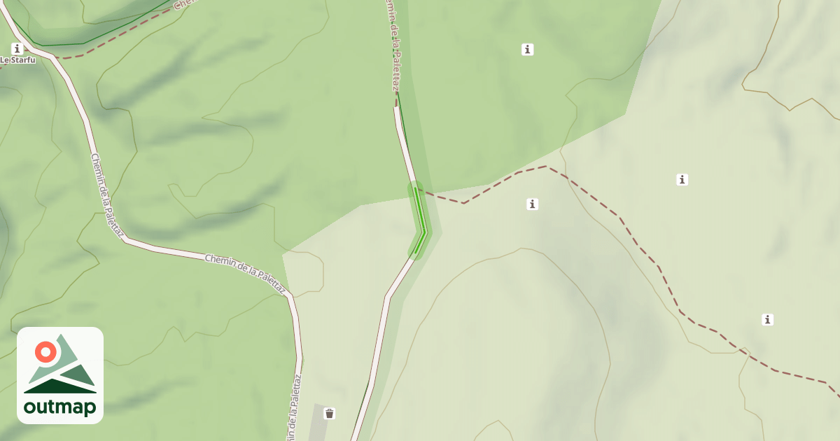 Map of Chemin de la Palettaz