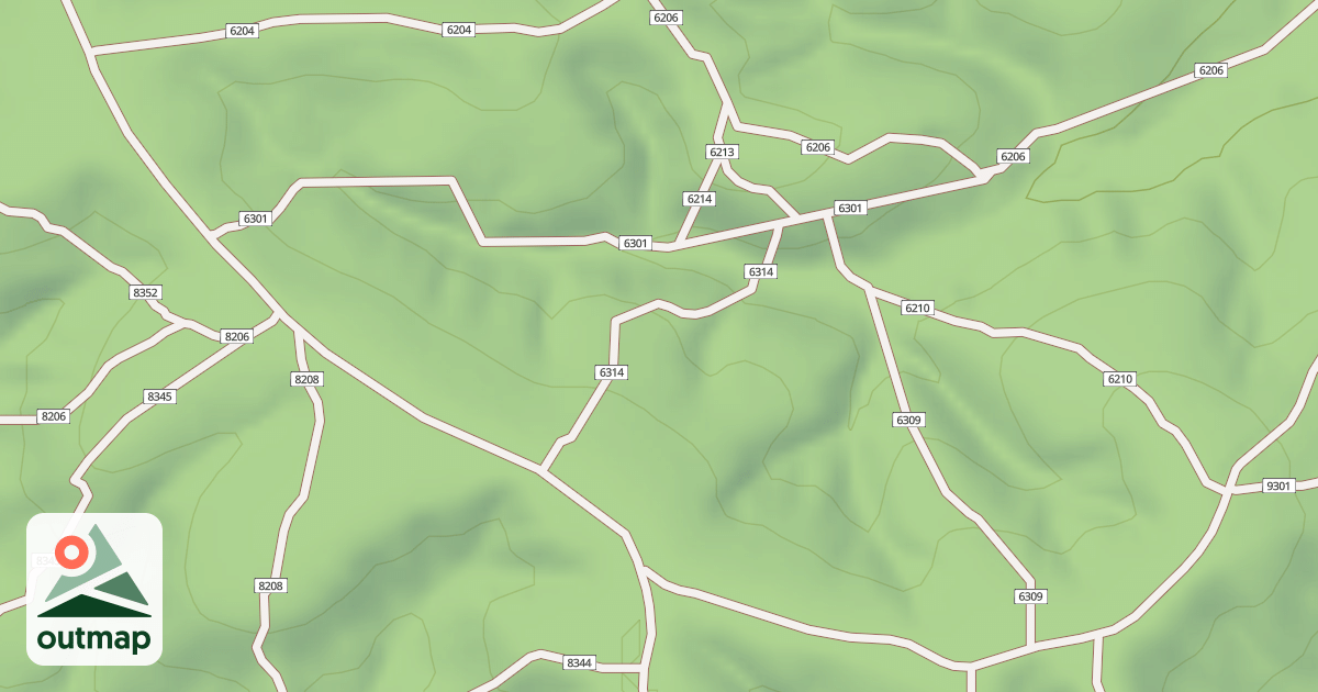 Map of USFS Motor Vehicle Use Map Trails 19074