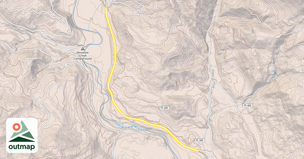 Map of Chiwawa River Road