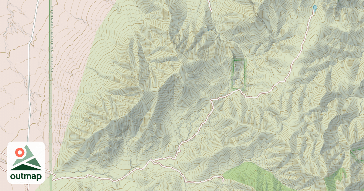 Map of FOURR CANYON