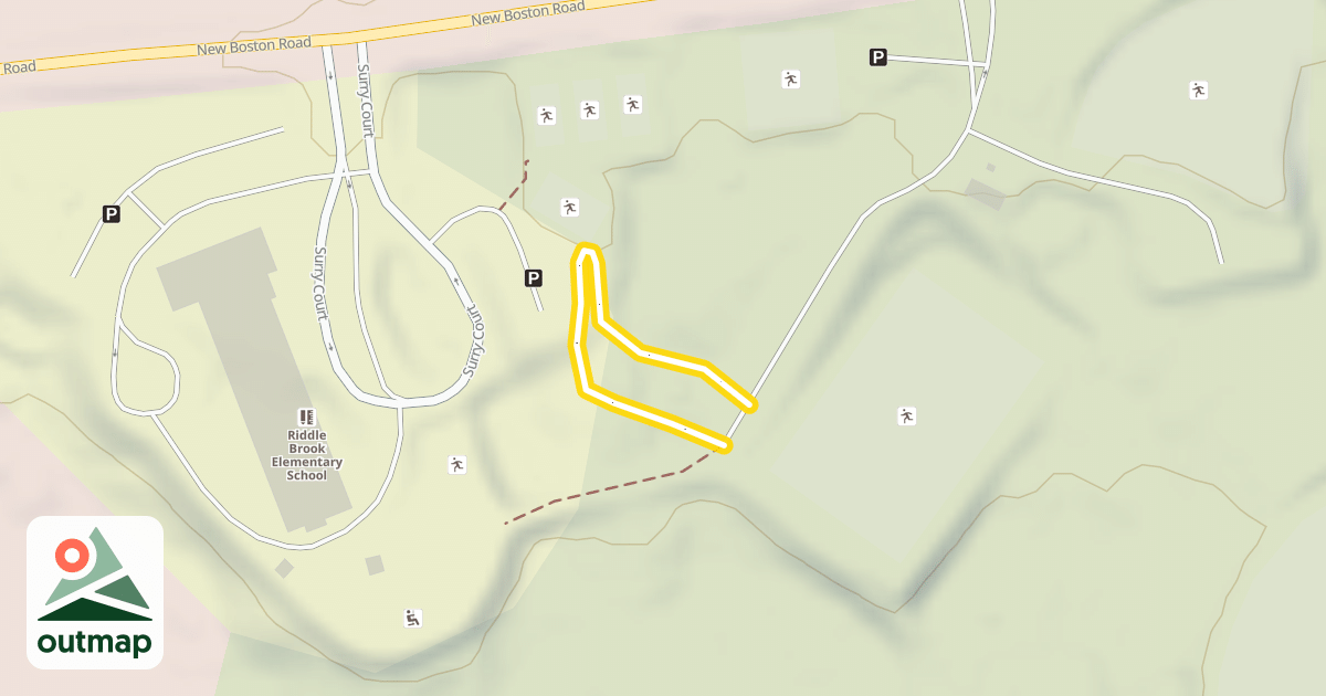Map of School Hill Loop
