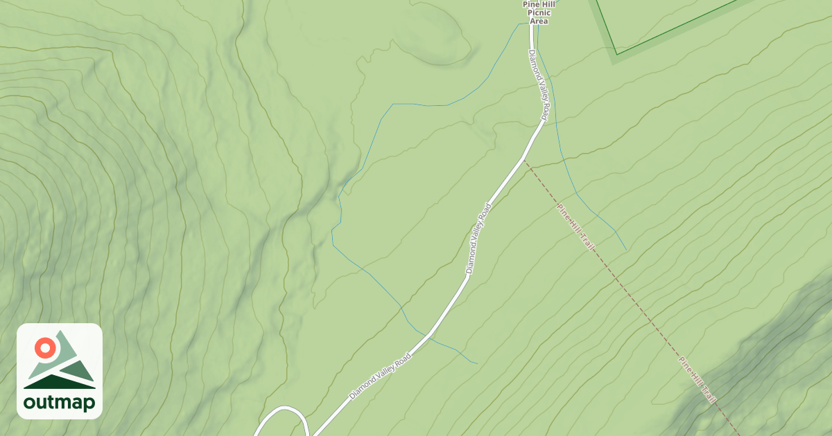 Map of Rothrock State Forest Seven Mountains Snowmobile Trails