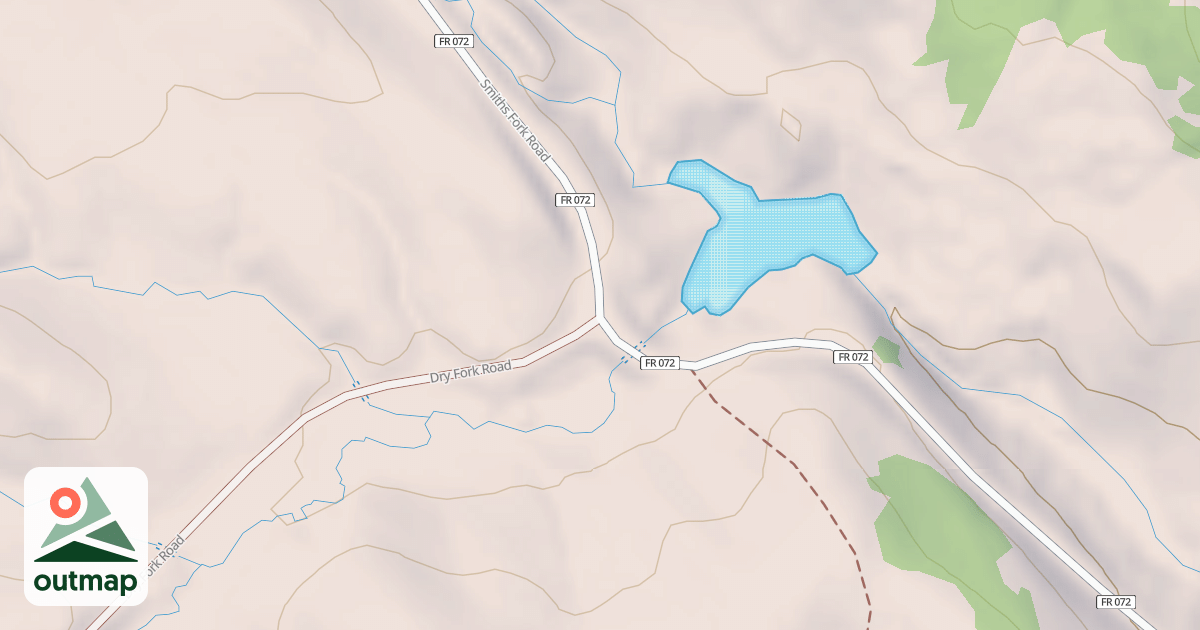 Map of Nugent/dry Fork