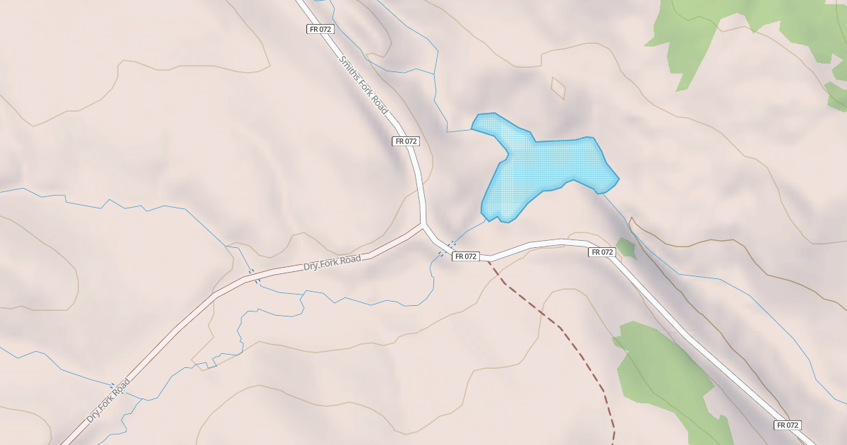 Map preview of Nugent/dry Fork