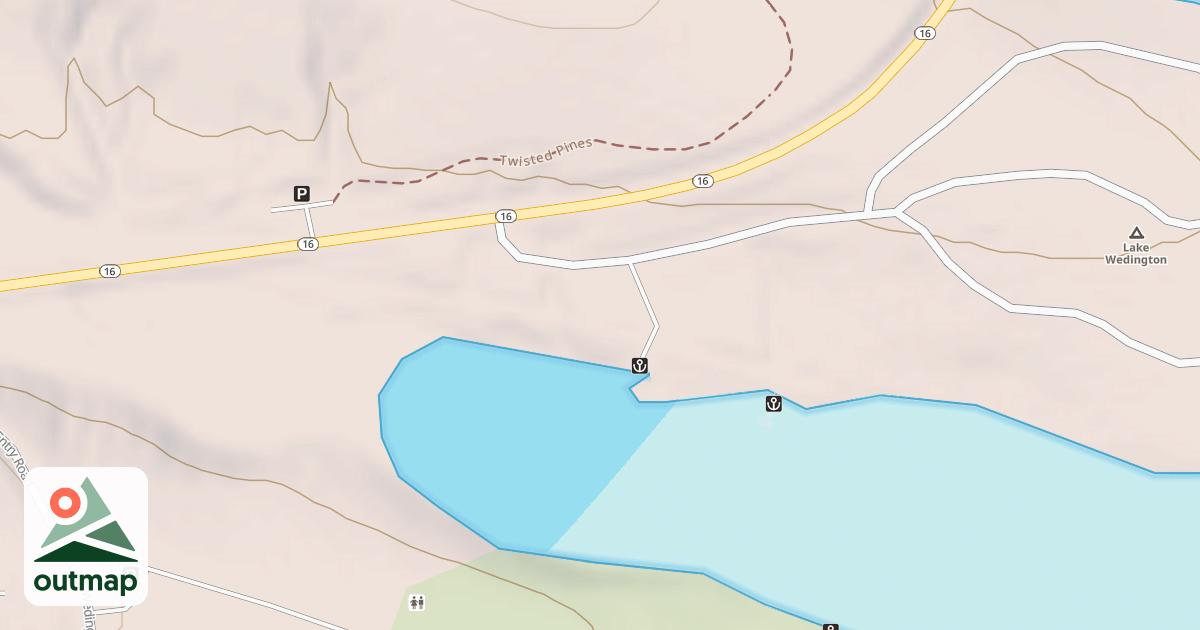 Map of WEDINGTON LAUNCHING RAMP