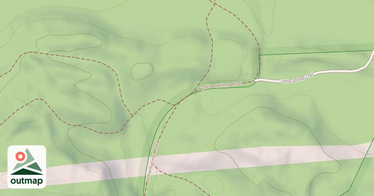Map of Lithia Springs Road